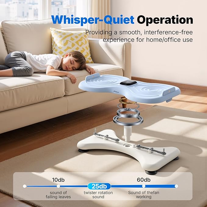 MERACH Waist Twister Machine Exercise, Waist Twister Fitness Tool with Display Counter, Exercise Twist Board for Slim Waist and Belly Fat, Noiseless Home Gym Workout Equipment for Women & Men