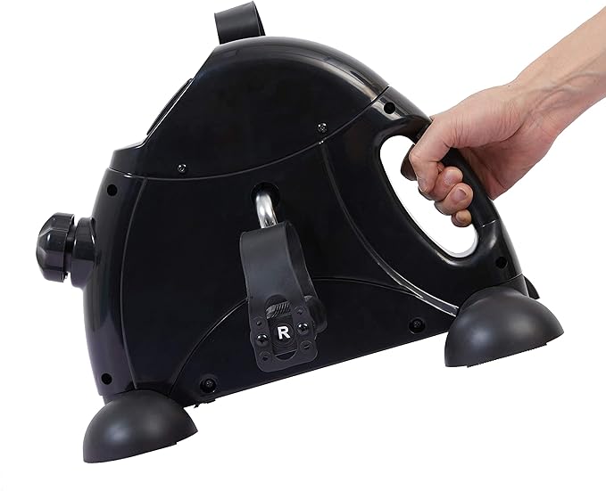 Pedal Exerciser Under Desk Bike Mini Exercise Bike for Leg and Arm Cycling Exercise Portable Peddler with LCD Display