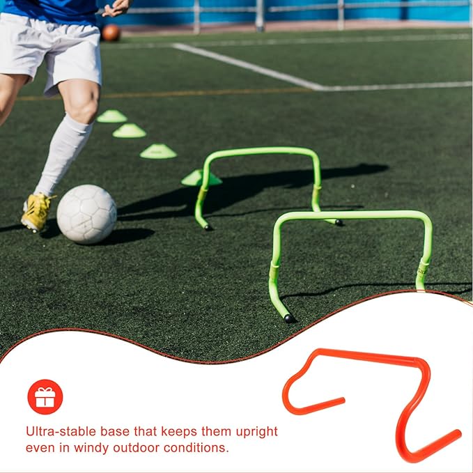 Football Training Hurdle PVC Rack Orange Detachable Speed and Agility Equipment for Outdoor Soccer and Athletic Drills