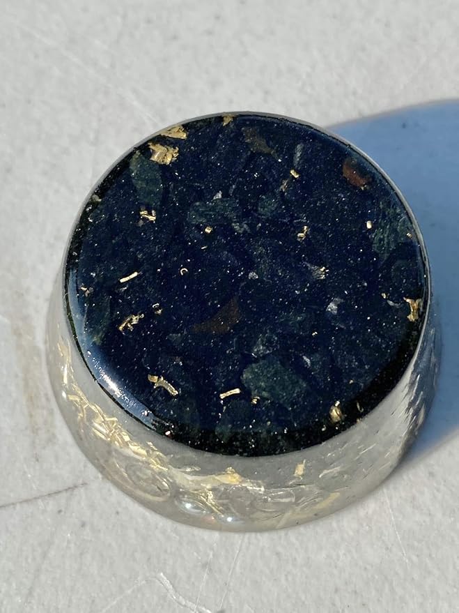 Black Jade Nephrite Orgone Generator Energy Accumulator 7.83Hz/432Hz/528Hz/Advance Harmonics Many Beautiful Ingredients!(Black Jade Nephrite)
