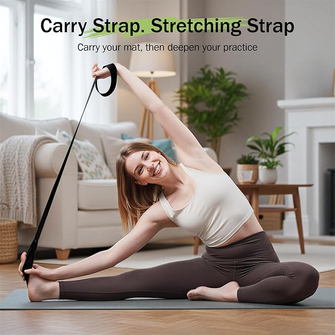 Slim Panda Yoga Mat Straps for Carrying, Adjustable Yoga Mat Carrier Sling Fits All Mats(Mat Not Included)