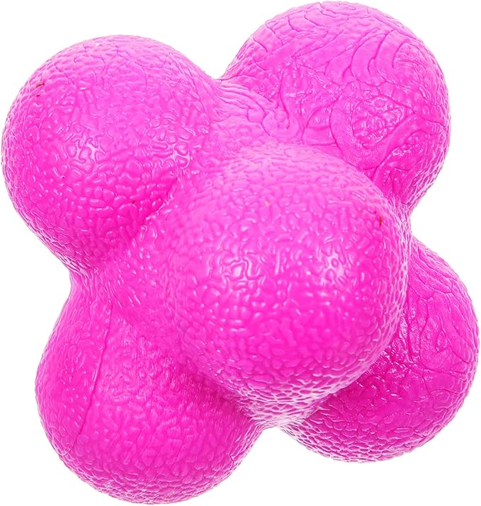 PRETYZOOM Hexagonal Reaction Ball 7cm Purple Agility Training Ball for Indoor Speed and Goalkeeper Reaction Exercises