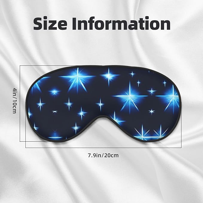 Cartoon Blue Star Head-Mounted Double-Sided Light-Blocking Sleeping Eye mask to Protect Eyes and Relieve Eye Fatigue