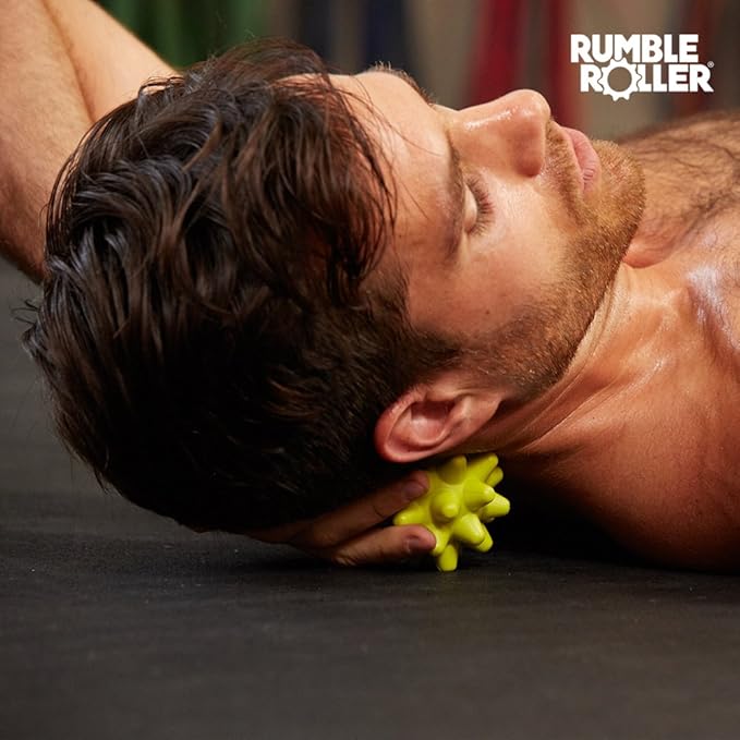 RUMBLE ROLLER Massage Ball + Base (Extra Firm Massage Ball and Base)