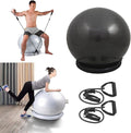 Exercise Ball Chair with Anti-Slip Stability Base, 55/65/75cm Anti-Burst Balance Ball for Office Use, Gym, Pilates, and Yoga, Perfect for Pregnancy and Childbirth.