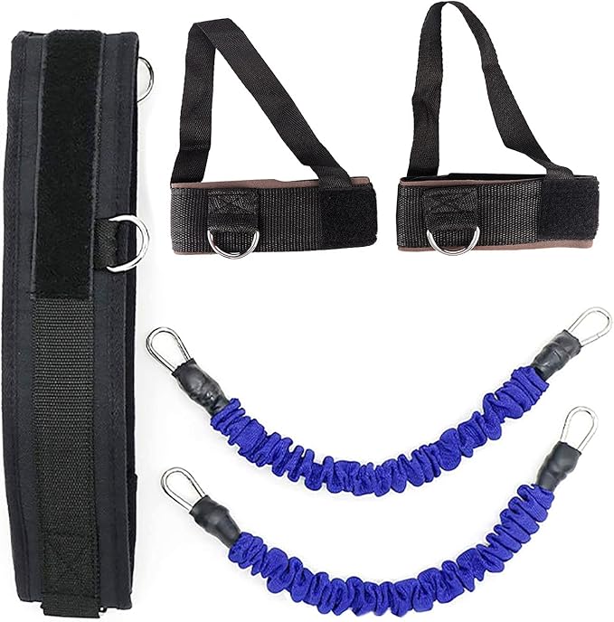 Zerodis Latex Basketball Bouncing Trainer Equipment, Leg Muscle Strength Pull Rope, Wear Jumping Trainer for Fitness, Weight Loss, Resistance Training