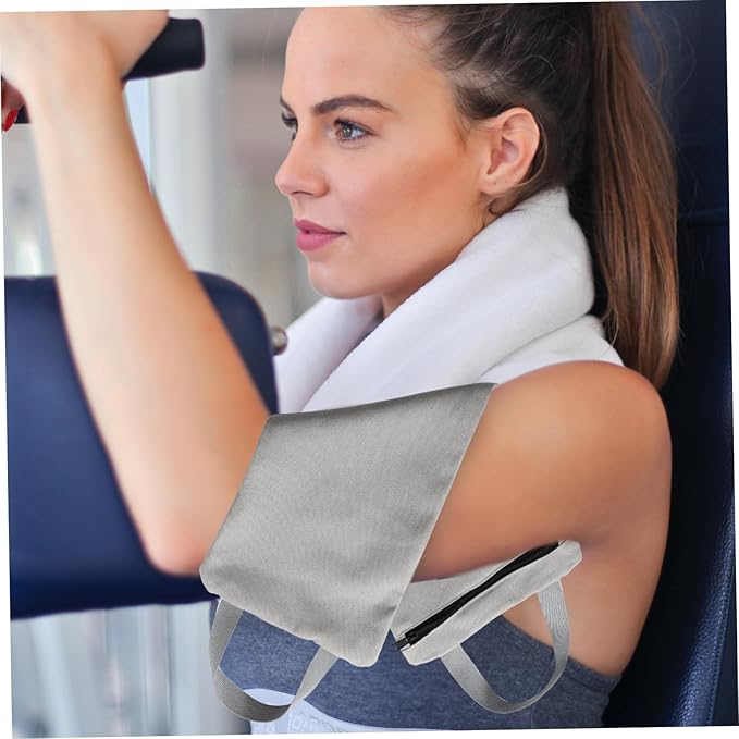Canvas Weightlifting Sandbag with Adjustable Straps 10kg Capacity Fitness Training Bag for Strength and Yoga Workouts Sturdy Outdoor Exercise Gear