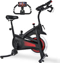 Exercise Bike Stationary Bike Indoor Cycling Bicycle for Home Gym Spinning Bike 300 lbs Weight Capacity Adjustable Seat/Handlebar for Office Cardio Workout