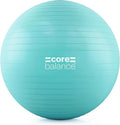 Core Balance Exercise Ball, Stability Ball for Yoga, Pilates and Fitness, Gym Ball for Home Gym and Office Chair, Training, Physical Therapy, Anti Burst, Pump Included, 55cm 65cm 75cm 85cm
