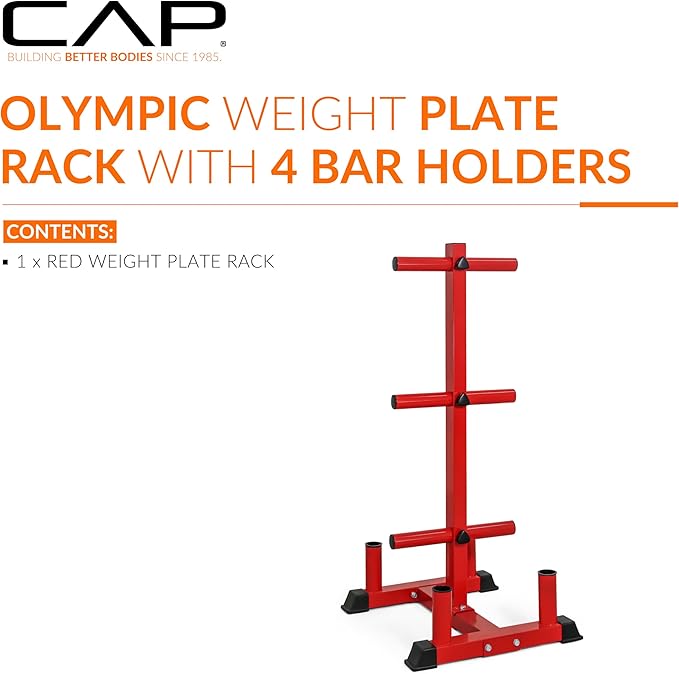 CAP Barbell Olympic Bumper Plate Tree Rack