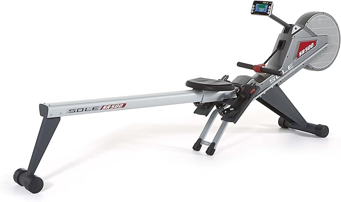 New 2023 Rowing Machine, SR550 Sole Fitness Rower, Foldable Rowing Machines for Home Use, Bluetooth, Touch Screen, Heart Monitoring, Air & Magnetic Resistance Row Machine, Rowers for at Home Exercise