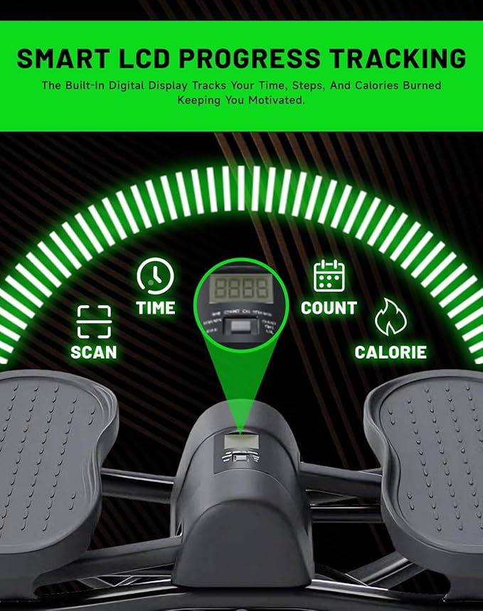 Rock Stepper Official, 2026 New Generation RLateral Rocking Fitness Stepper with Digital Counter and Non-Slip Floor mat, Zero Assembly Required, Lightweight Yet Sturdy