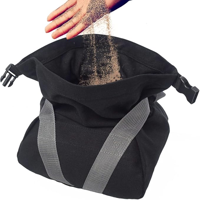 Canvas Workout Sandbag, Ergonomic Handle Adjustable Yoga Sandbag Adjustable Kettlebell Kettlebell Handle Sandbag Portable Bag for Home Training, Yoga, Fitness
