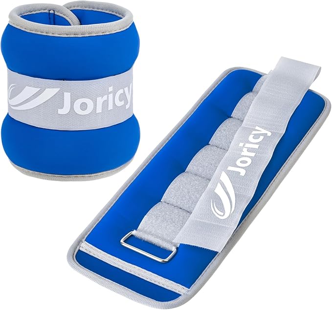 Ankle Weights A Pair of 1/2/3/4/6/8/10/12/20 LBS Wrist Leg Arm Weights for Women Men with Adjustable Straps, Strength weighted for Physical Therapy Running Walking Fitness Gym Workout