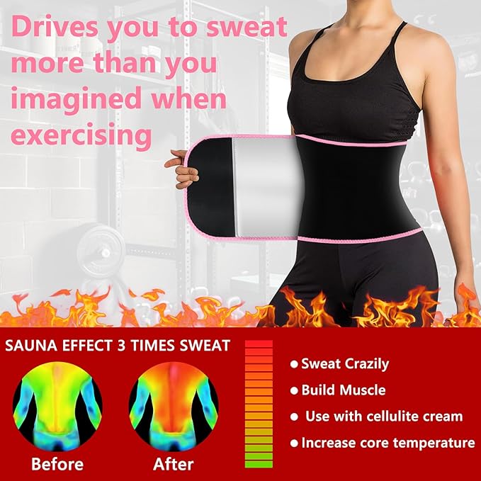 MORECOO Waist Trainer for Women/Men, Sculpt Touch Sweat Band for Stomach, Waist Trimmer for Women Workouts &Speed Belly Sweat