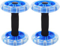 DOITOOL Twin-wheel Ab Roller Fitness Wheel for Core Exercise and Weight Loss, Blue Dual-wheel Abdominal Workout Device for Home Gym Strength Training