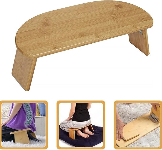 Meditations Benches Bamboos Meditations Stool Folding Kneeling Meditations Benches for Travel and Home Use