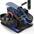 Under Desk Elliptical Machine, Electric Elliptical Leg Exerciser While Sitting for Seniors with Upgraded 15 Speeds & 12 Auto Mode, Forward & Reverse Direction, Quiet Portable Seated Pedal Exerciser
