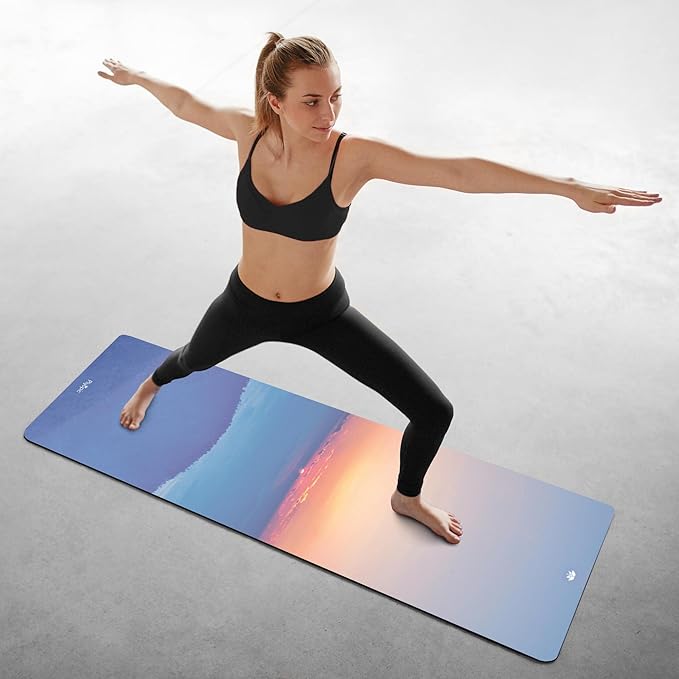 Plyopic. All In One Yoga Mat | Luxury Sweat-Grip Mat/Towel Combo | Ideal for Yoga, Hot Yoga, Bikram, Pilates, Workout & Exercise | Eco-Friendly Natural Rubber