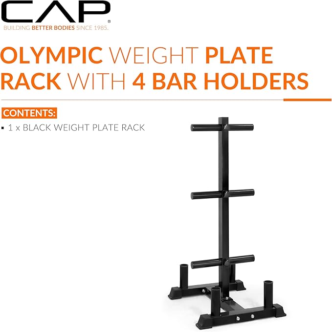 CAP Barbell Olympic Bumper Plate Tree Rack