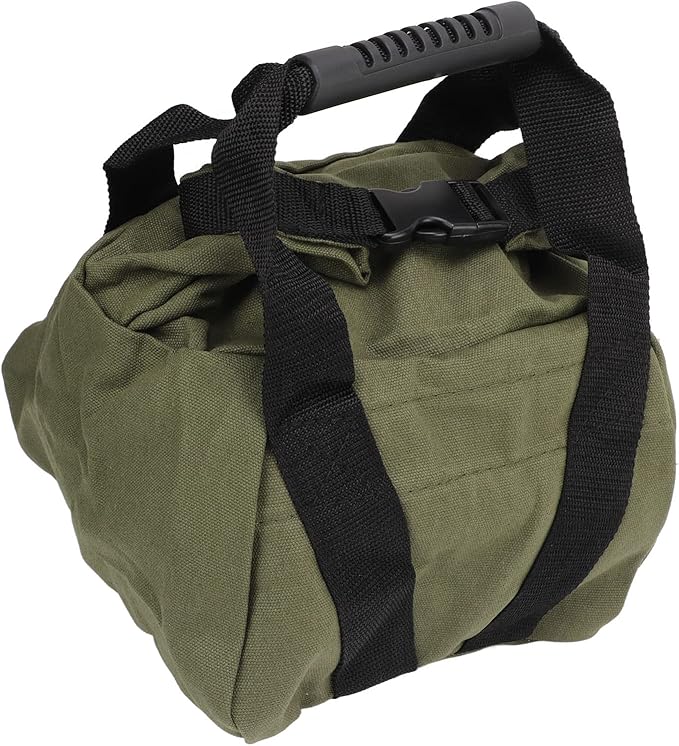 Fitness Workout Sandbag with Handles, Weightlifting Training Sandbag, Empty Exercise Power Bag for Home Gym, Durable 16oz Canvas Sandbag for Squat Press Stretch Yoga