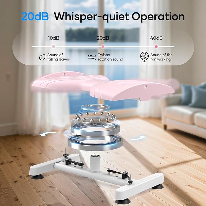 Waist Twist Machine, Twist Machine Exercise with 300 Lbs Weight Capacity, Ab Twist Board for Slim Waist and Core Ab Exercise,Noiseless Home Gym Equipment for Women Men