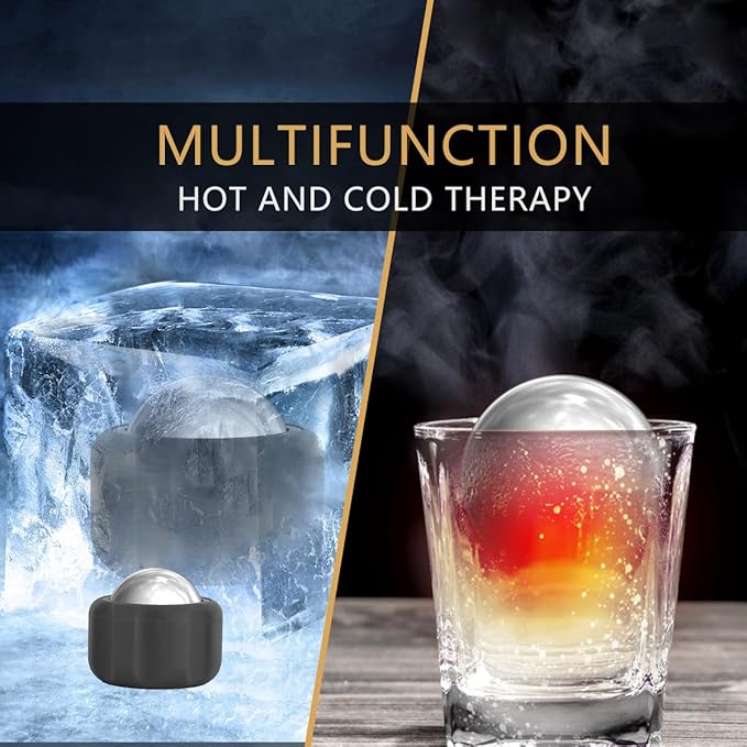 Cryosphere Cold Massage Roller Ball-Massage ice Ball, Cold and Hot Massage Ball, Lymphatic Drainage Massager, Massage Roller Ball, Plantar Fasciitis Release Ball