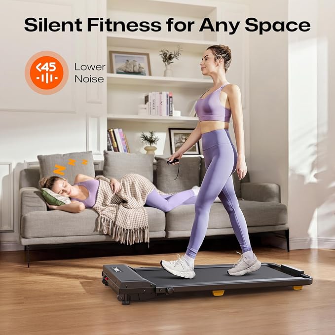 Walking Pad with 9% Incline, Compact Under Desk Treadmill for Home, 2.5HP Powerful 3 in 1 Portable Treadmill with Remote Control, Walking Pad for Home and Office