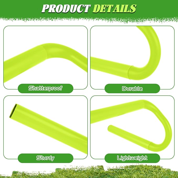 6 Pcs Speed Agility Training Hurdles, 6'' Detachable Agility Training Hurdles, Speed Training Agility Hurdles for Athletes, Soccer Training