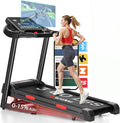 Treadmill with Incline for Home, WENOKER 15% Auto Incline Treadmill with Handrail 300 lbs Capacity, 3.0HP Quiet Walking Pad Tread mill with App, Portable Folding Tread mill with Heart Rate & Wide Belt