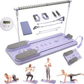 Pilates Reformer Board, Foldable Pilates Reformer Kit,Portable Pilates Machine for Women Girls，All-in-1 Multi-Purpose Abs Core Pilates Equipment Workout for Home Office Indoor