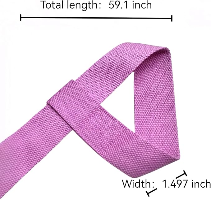 Yoga Mat Carrier Strap, Adjustable Thick Band for Carring Large Mats & Professional Stretching