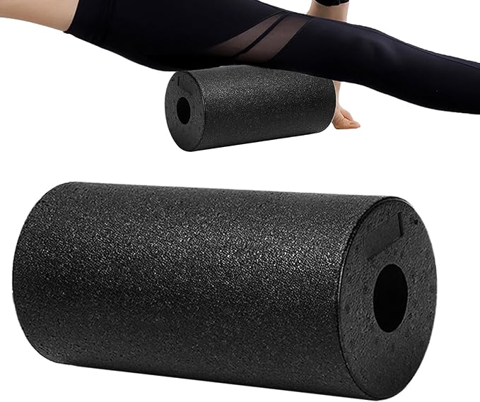 Massage Roller - Deep Tissue Cylinder, High Pressure Muscle Reliever, Fitness Recovery Aid | for Back Arm Leg Shoulder Neck Foot Yoga Pilates Stretching Gym Exercise