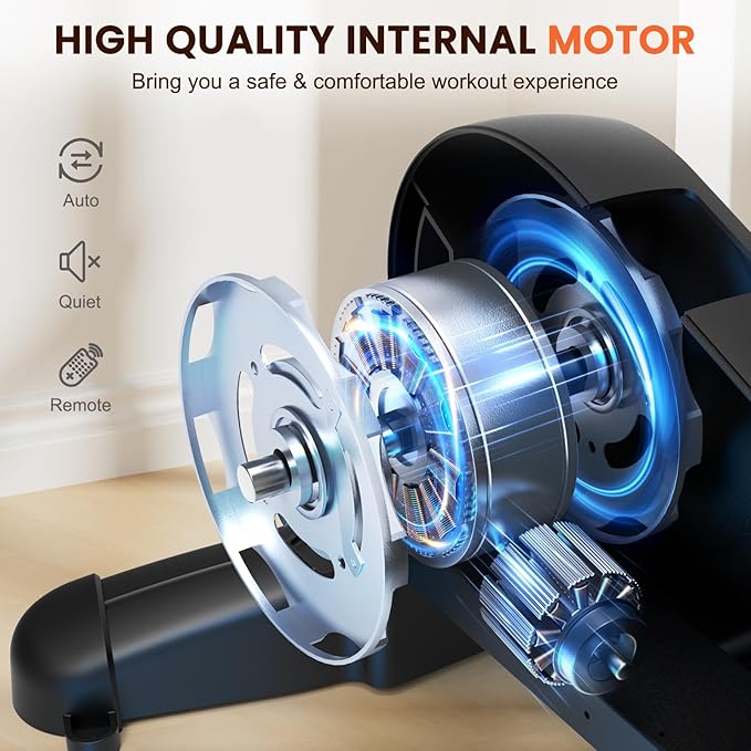 Pedal Exerciser Under Desk Bike-Mini Exercise Bike for Seniors & Physical Therapy with 12 Speed Adjustable, Remote Control & LCD Display