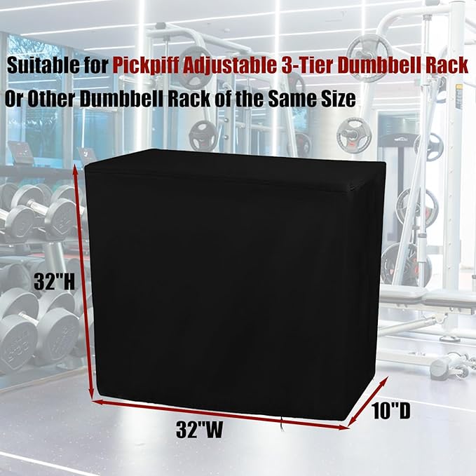 Dumbbell Rack Cover, Dust-Proof Strength Training Dumbbell Racks for Home Gym Cover Waterproof Dumbbell Weight Rack Protective Cover (Cover Only)