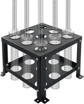 Barbell Holder Vertical Storage Rack, Heavy Duty Floor Stand Barbell Storage Rack, 9 Barbells Olympic Barbell Holder, Barbell Rack Stand Fit 2-inch Olympic Bars Olympic Bars, Curl Bars, Triceps Bars