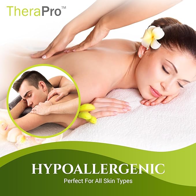 Multi-Purpose Massage Cream by TheraPro - 14 Ounces - Hypoallergenic, Unscented Cream - Massaging Cream Infused with Jojoba, Avocado Oil, Sweet Almond Oil