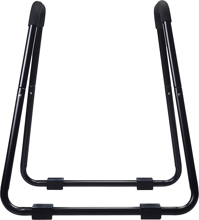Amazon Basics Strength Training Dip Station for Home Gym, Portable Tricep Dips Bar, Black