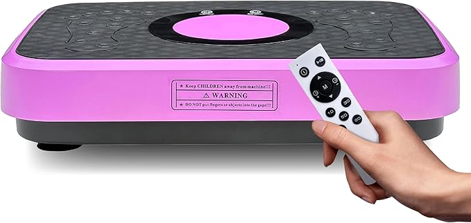 Vibration Plate Exercise Machine – Lymphatic Drainage & High-Intensity Fat Burner, 150-Speed Adjustable Fitness Platform for Full Body Workout, 450 lbs Capacity Home Gym Equipment (Men/Women)