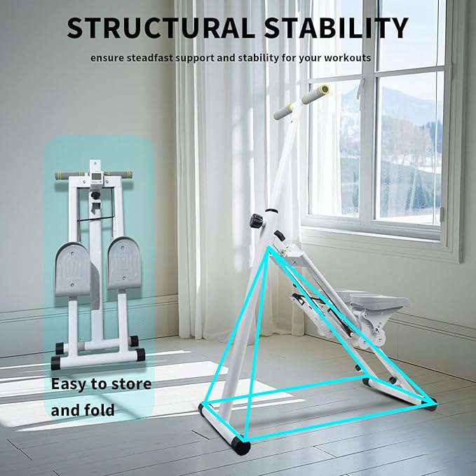 Stair Stepper for Home, Gym Exercise Vertical Climber Machine. Foldable Stair Climber. with Adjustable Pedal and Counter, Suitable for Indoor Aerobic Exercise.