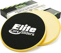 Elite Sportz Core Sliders for Working Out - Pack of 2 Compact, Dual Sided Gliding Discs for Full Body Workout on Carpet or Hardwood Floor - Fitness & Home Exercise Equipment - Small Gift for Athletes