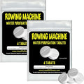 Rowing Machine Water Purification Tablets | Universal Water Rowing Machine Tank Cleaner | Safe, Eco-Friendly Formula | 4 Tablets (2-Pack)