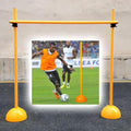 Agility Hurdles Soccer Training Agility Poles, Multi-Function Athletic Speed Hurdles for Athlete/Coach, Portable Sports Team Agility Obstacles Pole, Easy to Install(150cm/59in/5ft)