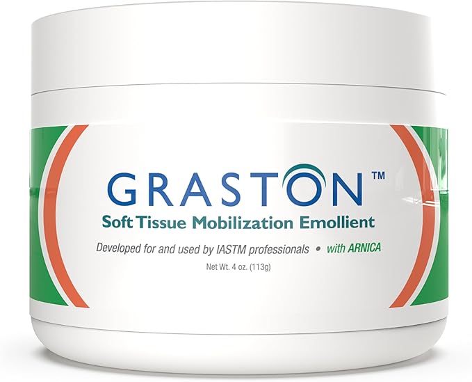 Graston Technique Arnica Soft Tissue Emollient Massage Lotion - 4oz Jar Pro-Grade Therapy Massage Cream for IASTM, Arnica Cream, Relief and Recovery, 1-Pack