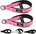 Pilates Double Loop Straps for Pilates Reformer, Fitness Metal D Ring Straps Handle, Pilate Accessories Yoga Wristbands Exercise Straps for Gym Home Workout 2PCS