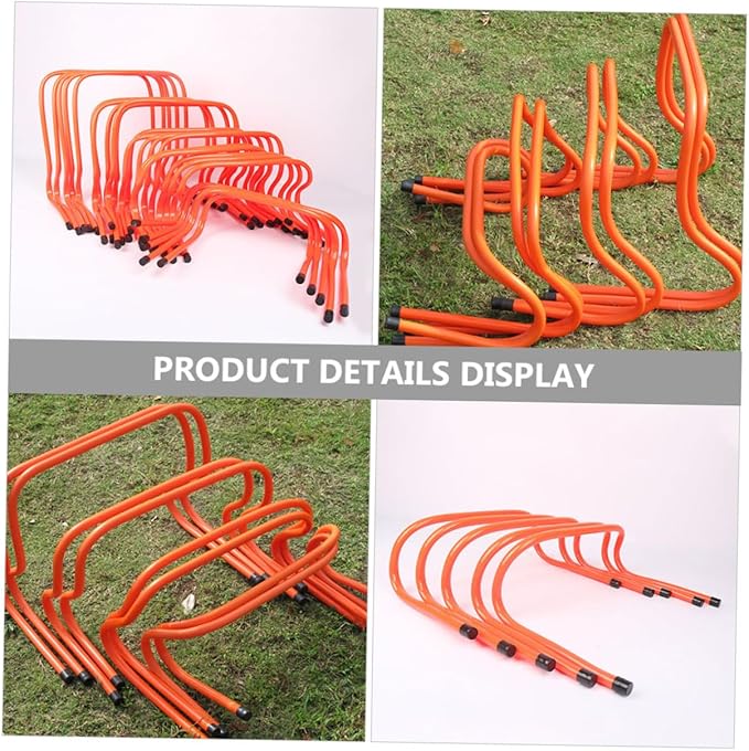 YARNOW 2pcs Plastic Agility Speed Hurdles 15cm Wear-Resistant Running Training Equipment for Soccer Football ’ Obstacle and Plyometric Training