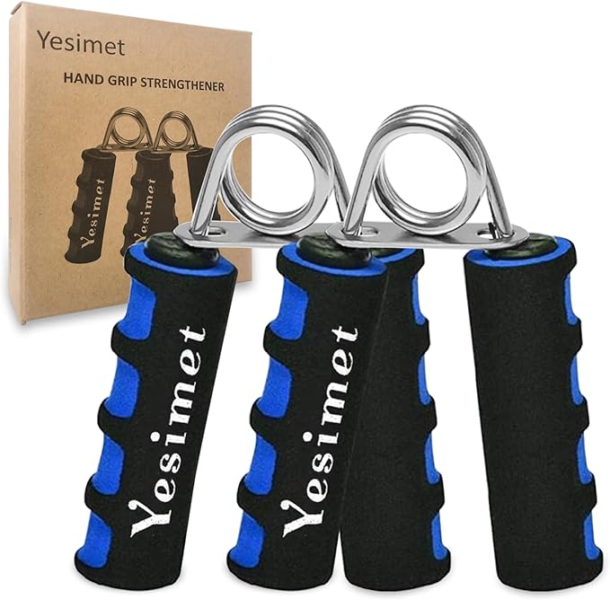 Hand Grip Strengthener Set, Forearm Exerciser, Finger Exercise Gripper, Grip Strength Trainer, hand Trainer-Soft Foam Hand Exerciser for Quickly Increasing Forearm and Hand Grips,2 Pack