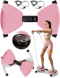Waist Twister Machine with Smart Digital Counter and Resistance Bands 300 Lbs Capacity, Noiseless Ab Twister Board for Home Exercise, Fitness Equipment Ideal for Women to Burn Belly Fat and Tone Body
