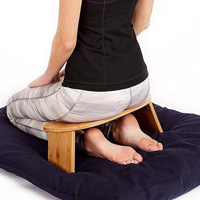 Meditation Bench Folding Wooden for Deeper & Longer Meditation Teahouse