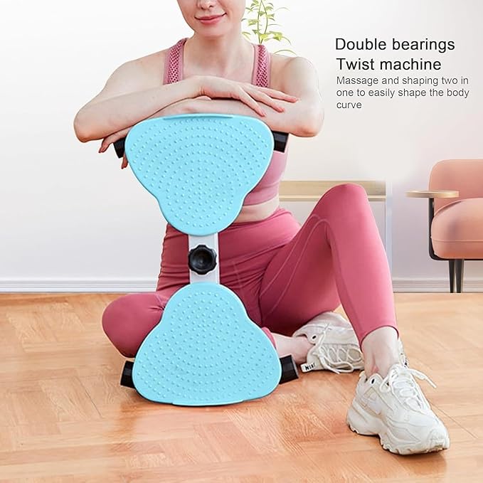 Waist Twisting Machine, Waist Twister with Drawstring, Multifunctional Magnetic Balance Board Body Shaping Twister Exercise for Women Weight Loss/Cardio ExercisePink,12x53x33cm